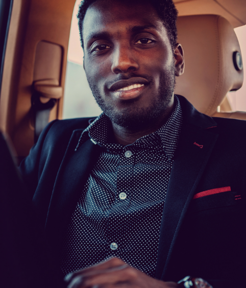 Chauffeured Man In Car chauffeured_man_man_car